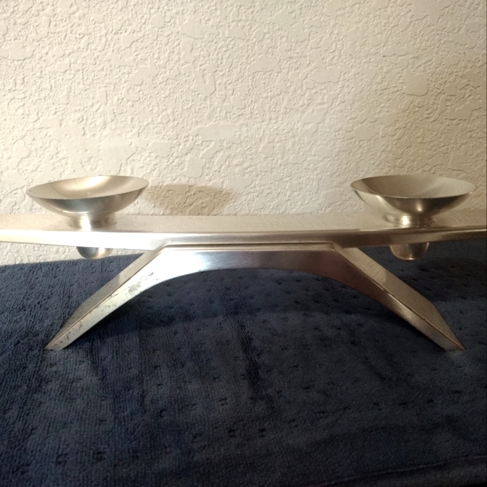 WMF-IKORA Candle Holder MCM Silver Plate Tarnish Resistant